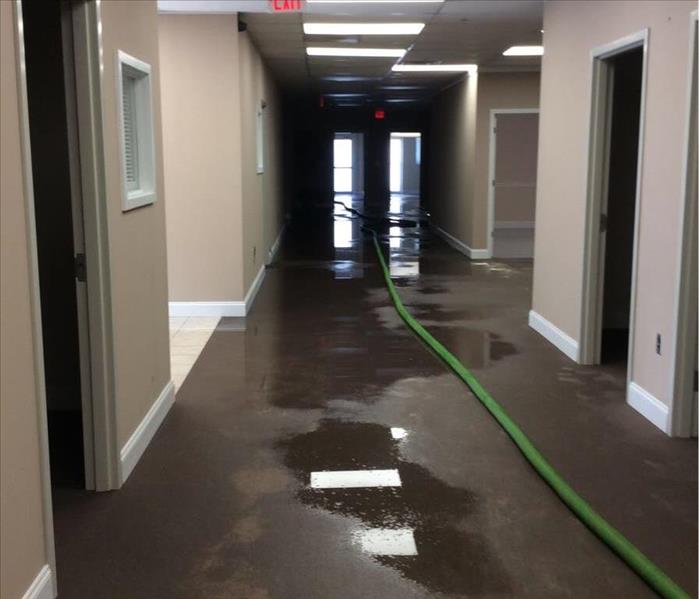 flooded main hallway 