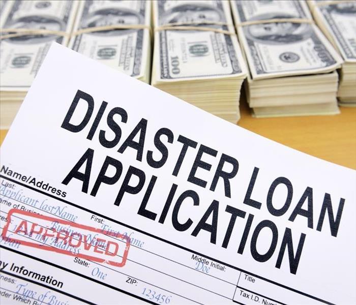 Picture of a disaster loan application